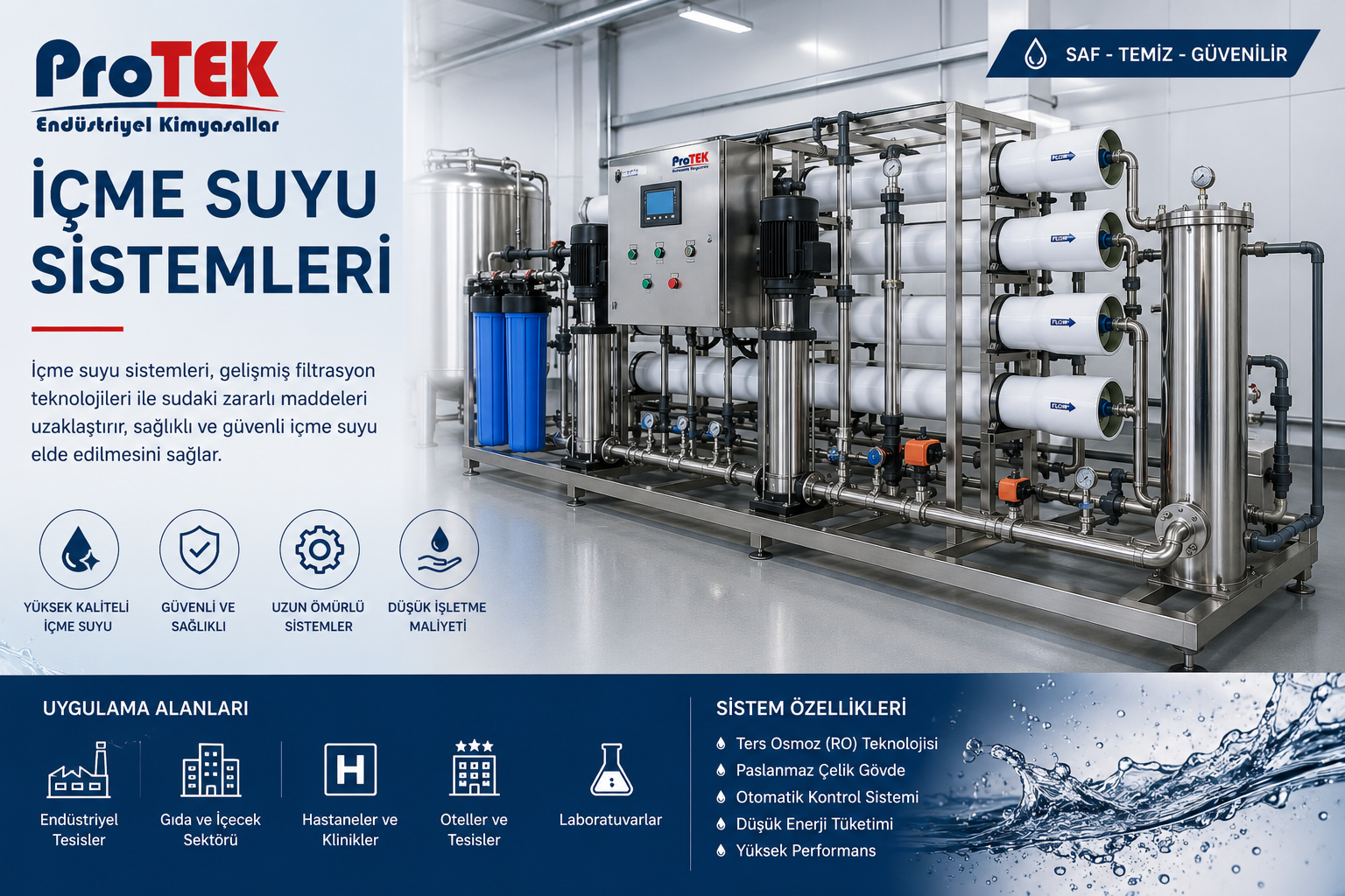 Endüstriyel ve Ticari İçme Suyu Sistemleri
